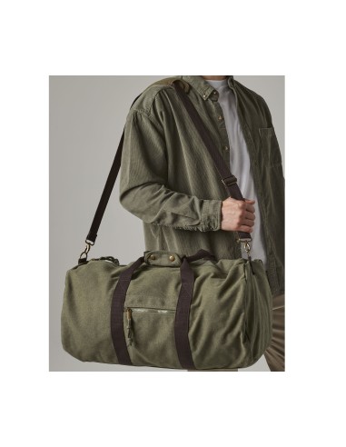 Q-QD613-Vintage Canvas Holdall